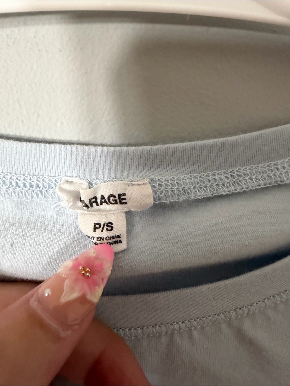 Garage Light Blue Crewneck Tee - Picture 2 of 3
